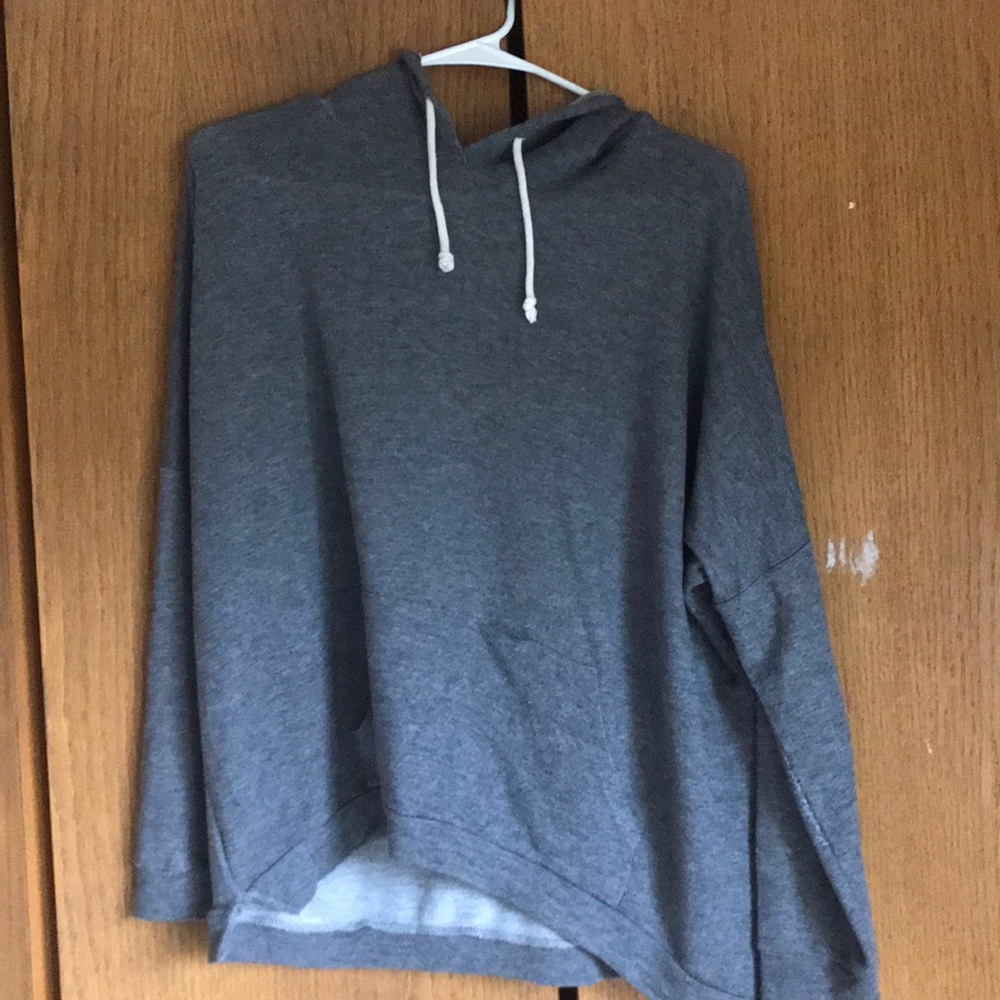 grey hoodie